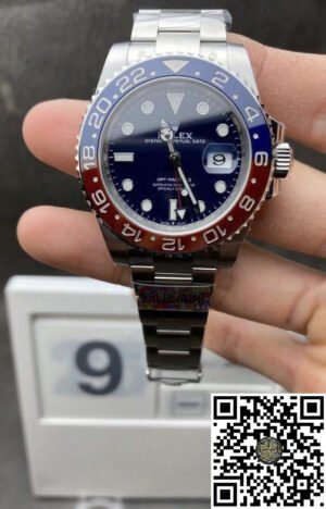 Pepsi GMT-Master II 126719BLRO Midnight Blue Dial Red & Blue Ceramic Bezel 904L Oystersteel Oyster Bracelet SA3285 Movement