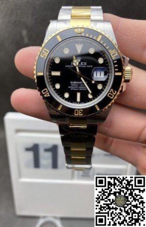 Submariner 126613LN Black Dial Black Ceramic Bezel 41mm 904 Steel Case Two Tone Yollow Gold & Steel Oyster Bracelet VR3235 Movement
