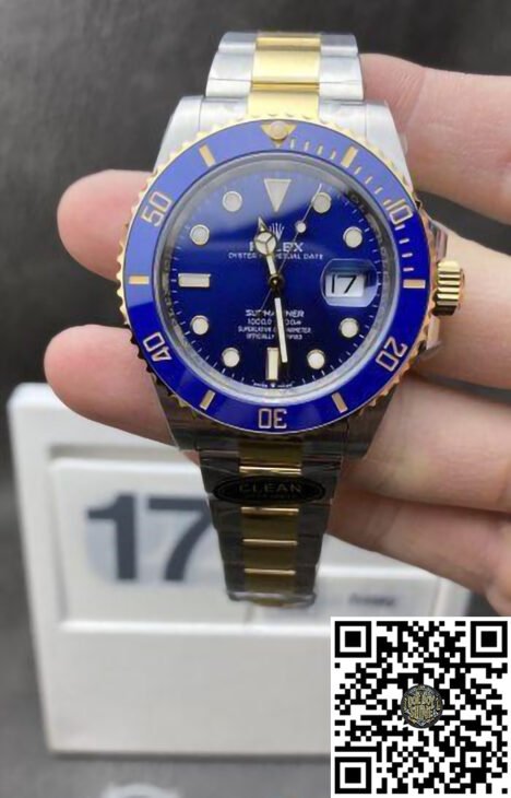 Submariner 126613LB Blue Dial Blue Ceramic Bezel 41mm 904 Steel Case Two Tone Yollow Gold & Steel Oyster Bracelet VR3235 Movement