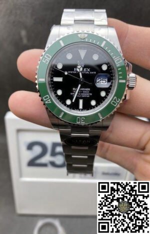 Rolex Submariner 41mm 126610LV Kermit Black Dial Green Ceramic Bezel 904L Steel VR3235 Movement