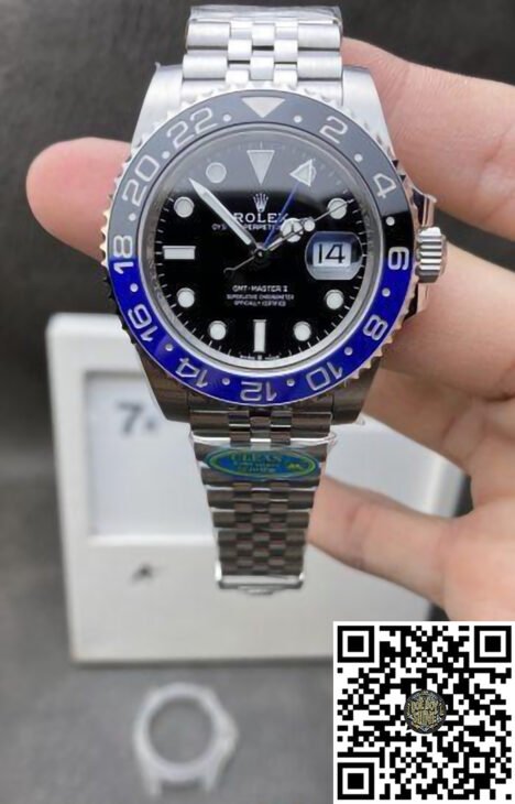 GMT-Master II 126710BLNR Batgirl Blue & Black Ceramic Bezel Black Dial DD3285 72 Hours Power Reserve CHS Jubilee Bracelet