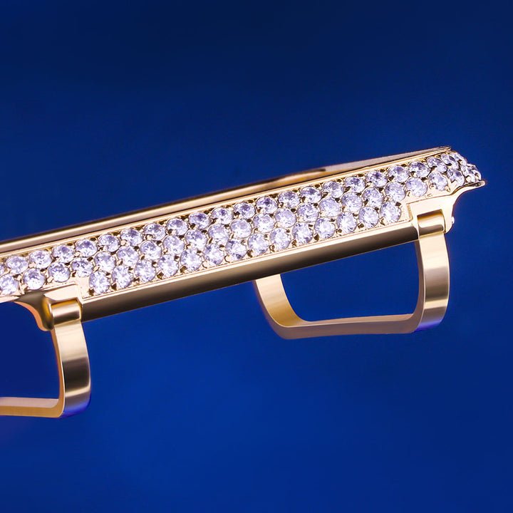 Doe Boy Shine Iced Apple Watch Cover for Apple Watch Series 5/4 14K Gold Plated - Image 5