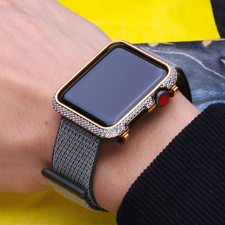 Doe Boy Shine Iced Apple Watch Cover for Apple Watch Series 5/4 14K Gold Plated - Image 2