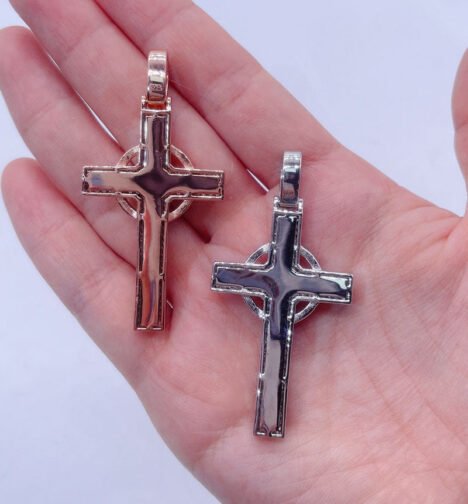 VVS Moissanite Diamond Cross Pendant - Iced Out Baguette Cut Hip Hop Charm - Image 3