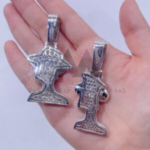 Sterling Silver VVS Moissanite Iced Out APE Pendant 2022 New Arrival - Image 2