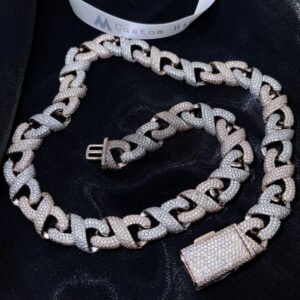 15MM Infinity Link Moissanite Chain | VVS Hip Hop Iced Out Jewelry - Image 2