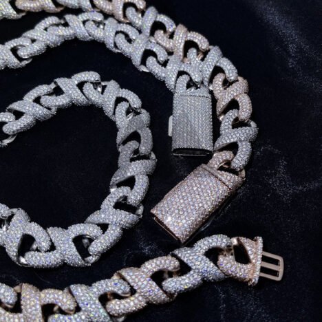15MM Infinity Link Moissanite Chain | VVS Hip Hop Iced Out Jewelry