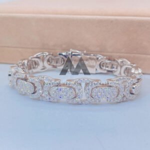15MM Moissanite Cuban Bracelet - Iced Out Hip Hop Style Luxury Accessory