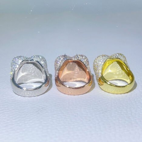 Men's Moissanite Diamond Hip Hop Ring - Iced Out Broken Heart Design - Image 2
