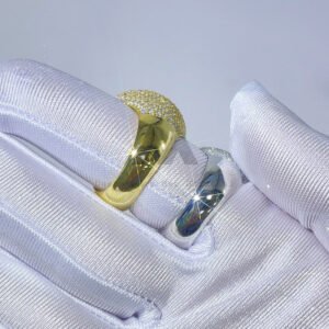 Men's Iced Out Hip Hop Ring - Fashion Round Circle Style - Image 2