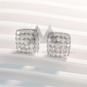 Men's VVS Moissanite Studs | Iced Out Screw Back | Hip Hop Jewelry - Image 6