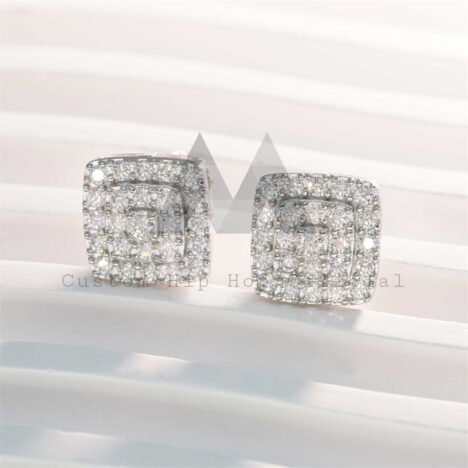 Men's VVS Moissanite Studs | Iced Out Screw Back | Hip Hop Jewelry - Image 6