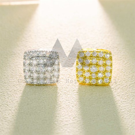 Men's VVS Moissanite Studs | Iced Out Screw Back | Hip Hop Jewelry