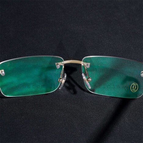 Pass Diamond Tester Iced Out 10K Real Gold VVS Moissanite Iced Out Glasses - Image 5