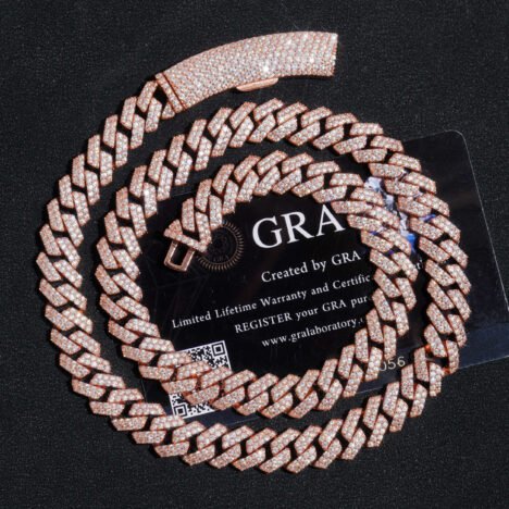 925 Sterling Silver 10MM VVS Moissanite Cuban Link Chain | Hip Hop Jewelry