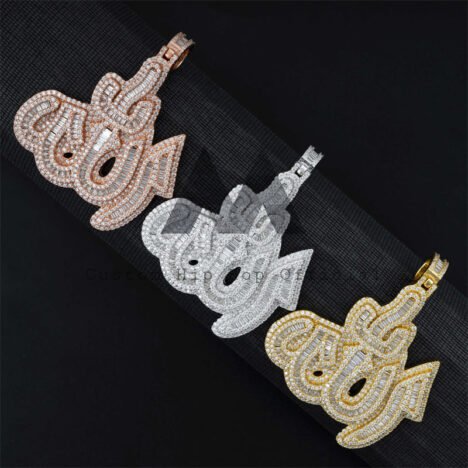Iced Out Allah Symbol Pendant Moissanite Diamonds Pass Diamond Tester Fit For 3MM Tennis Chain - Image 5