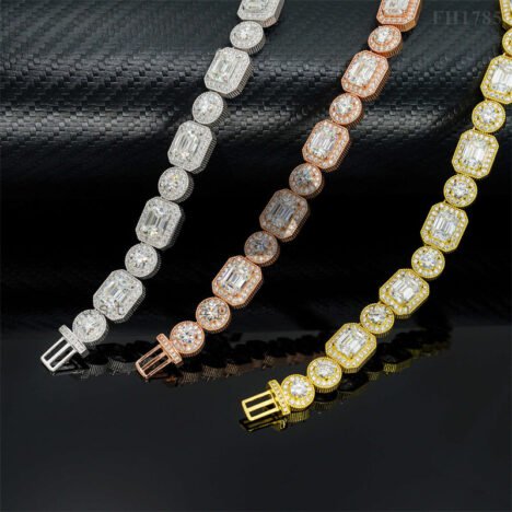 Men's 12MM Moissanite Diamond Tennis Chain | Hip Hop Iced Out Necklace - Image 6