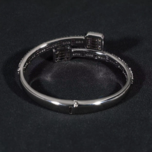 Men's Sterling Silver 925 Baguette Cut VVS Moissanite Diamond Bracelet | Hip Hop Fashion Jewelry - Image 3