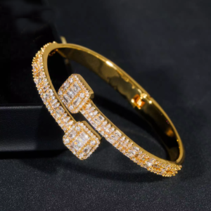 Men's Sterling Silver 925 Baguette Cut VVS Moissanite Diamond Bracelet | Hip Hop Fashion Jewelry - Image 4