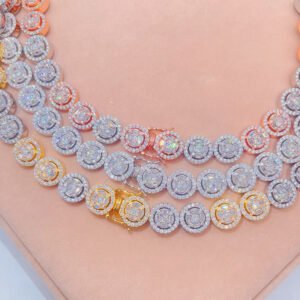 Men's Iced Out VVS Moissanite Diamond Tennis Chain | Hip Hop Fashion Jewelry - Image 2
