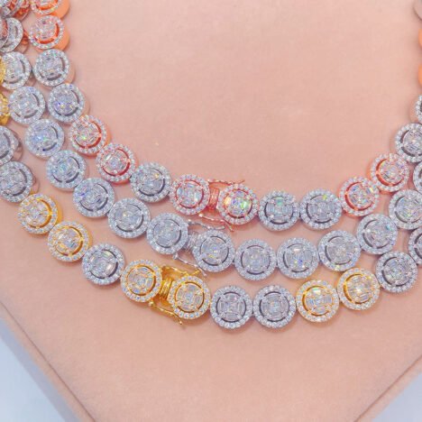 Men's Iced Out VVS Moissanite Diamond Tennis Chain | Hip Hop Fashion Jewelry - Image 2