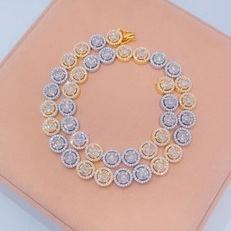 Men's Iced Out VVS Moissanite Diamond Tennis Chain | Hip Hop Fashion Jewelry - Image 3