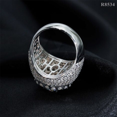 Gra Certificated Pass Diamond Tester 925 Silver Men Iced Out Moissanite Cluster Ring VVS Grade - Image 4