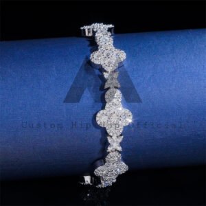 New Arrival Gra Certificated 6MM Cross Bracelet Moissanite Diamond 925 Sterling Silver - Image 2