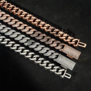 18MM Moissanite Diamond Cuban Link Chain Miami Style Iced Out For MEN - Image 3
