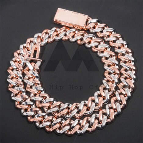 18MM 925 Silver Iced Out Moissanite Cuban Link Chain - Hip Hop Jewelry - Image 2