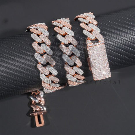 18MM 925 Silver Iced Out Moissanite Cuban Link Chain - Hip Hop Jewelry - Image 4