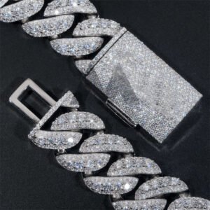 30MM Moissanite Cuban Link Chain | Hip Hop Iced Luxury Jewelry - Image 4