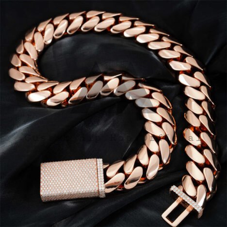 24MM 999 Silver Thick Cuban Chain | Hip Hop Jewelry with Moissanite Lock - Image 5