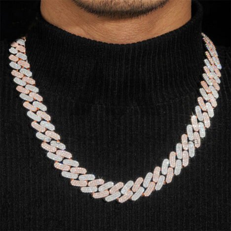 18MM 925 Silver Iced Out Moissanite Cuban Link Chain - Hip Hop Jewelry - Image 6