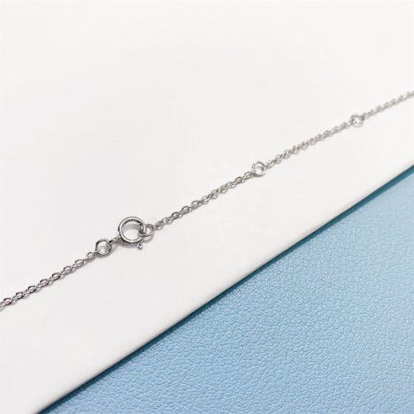 Women's Sterling Silver 925 Baguette Moissanite Diamond Necklace - Hip Hop Jewelry - Image 5