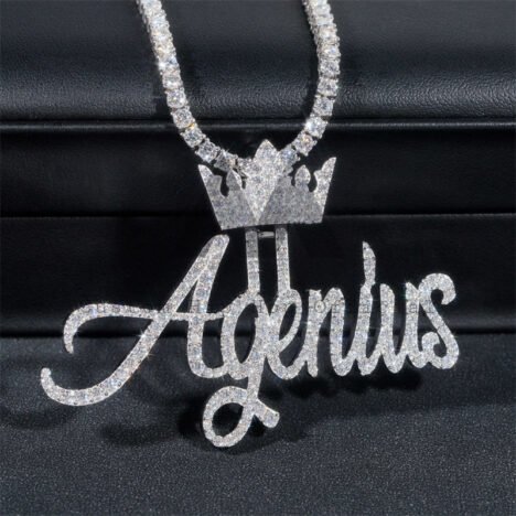 Custom Made Iced Out Hip Hop Women Jewelry 10K 14K 18K VVS Natural Diamond Name Chain Pendant - Image 3