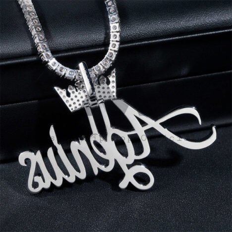 Custom Made Iced Out Hip Hop Women Jewelry 10K 14K 18K VVS Natural Diamond Name Chain Pendant - Image 5