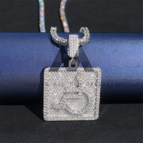 Hip Hop Necklace 2 Layer Wheelchair Handicap Pendant VVS Moissanite Diamond Men/Women Iced Out Jewellery - Image 2