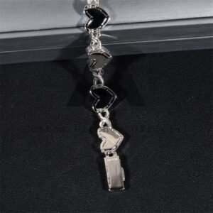 925 Silver Moissanite Diamond Heart Infinity Bracelet for Women, Elegant Design - Image 2