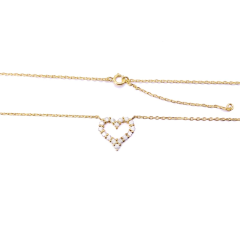 Valentines Day Gift 925 Sterling Silver VVS Moissanite Diamond Heart Necklace Earrings Pass Diamond Tester - Image 3