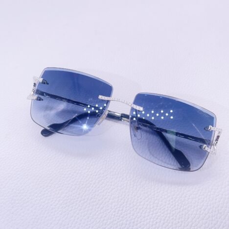 10k solid gold vvs moissanite custom iced out sunglasses - Image 2