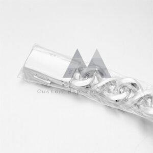 15MM Iced Out Infinity Link Chain Sterling Silver 925 Rapper Jewelry - Image 2