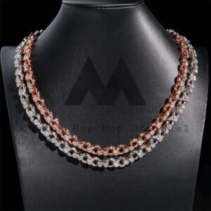 Iced Out Moissanite Diamond Link Chain | Hip Hop Infinity Jewelry