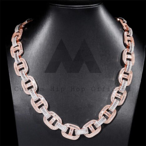 Iced Out Moissanite Diamond Mariner Chain - Hip Hop Jewelry - Image 4