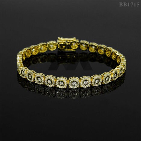 Iced Out Fanook Moissanite Hip Hop Bracelet - Rapper Style Jewelry - Image 4