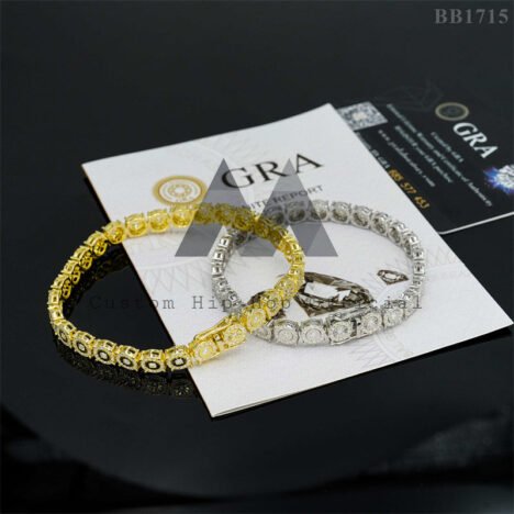 Iced Out Fanook Moissanite Hip Hop Bracelet - Rapper Style Jewelry - Image 2