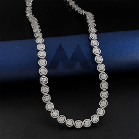 10MM VVS Moissanite Diamond Tennis Chain | 925 Sterling Silver Hip Hop Jewelry - Image 4