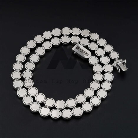 10MM VVS Moissanite Diamond Tennis Chain | 925 Sterling Silver Hip Hop Jewelry - Image 5