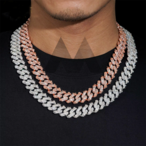 Iced Out 15MM Moissanite Cuban Link Chain | 925 Silver Hip Hop Jewelry - Image 3