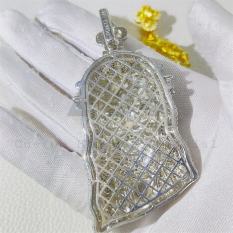 VVS Moissanite Jesus Pendant 2.5" Iced Out Hip Hop Jewelry 925 Sterling Silver" - Image 2